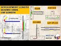 PAANO MAG COMPUTE NG DEVELOPMENT LENGTH, SEISMIC HOOK AT LAP LENGTH?