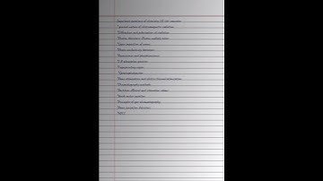 6th semester chemistry important questions/ cluster university srinagar