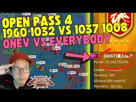 KVK OneV 1860 vs 1093 | OPEN PASS 4 1037 1008 vs 1960 60GT 1032 | 1846 vs JST | Rise Of Kingdoms