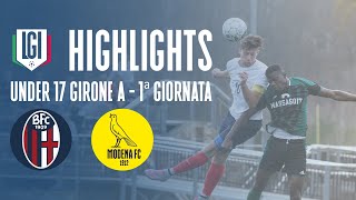 Highlights Bologna-Modena U17 A-B, 1^ giornata stagione 2023-24