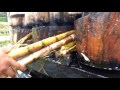 Como se hace jugo de caña de azucar/How is the sugarcane juice made