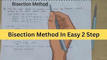 Mastering the Bisection Method: A Step-by-Step Guide #BCA #btech
