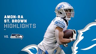 Amon-Ra St. Brown's Best Plays From 2-TD Game vs. Seahawks
