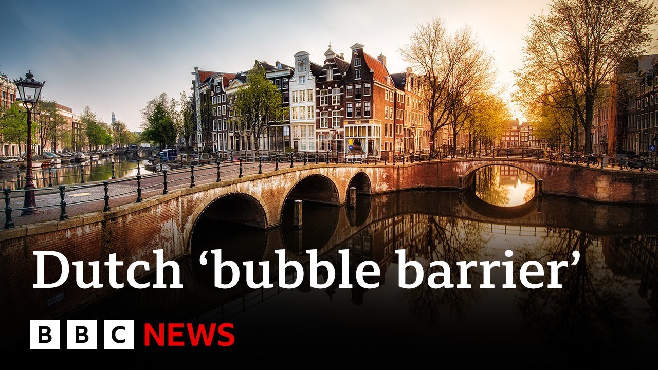 Amsterdam’s ‘bubble barrier’ fighting plastic pollution – BBC News