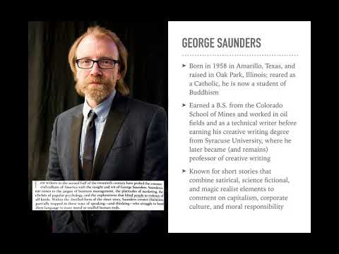 A Lecture on George Saunders's "CivilWarLand in Bad Decline"