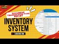Inventory System #10: Document Transaction Type Report