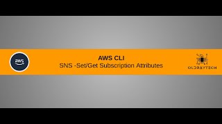 AWS CLI: SNS - Set/Get Subscription Attributes