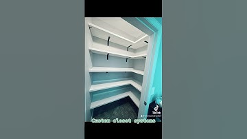 Custom closet system #closet #construction #fyp #build