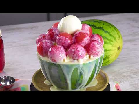 საზამთროს ნაყინის მომზადება