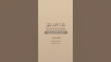 QURAN TRANSLATION - SURAH AT-TALAQ (2-5) تلاوة وترجمة القرآن - سورة الطلاق -ماهر المعيقلي-