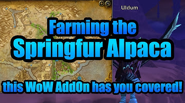 World of Warcraft Springfur Alpaca Mount - AddOn Guide