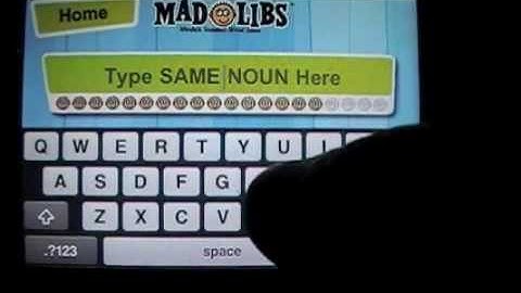 iPhone video app review | Mad Libs (FREE)