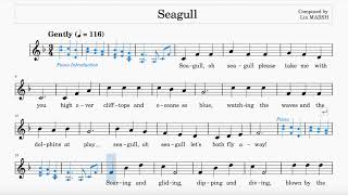 Seagull (Marsh) | F Major | ABRSM & Trinity Grade 1 | List B & Group B | 116 bpm | Sing-Along