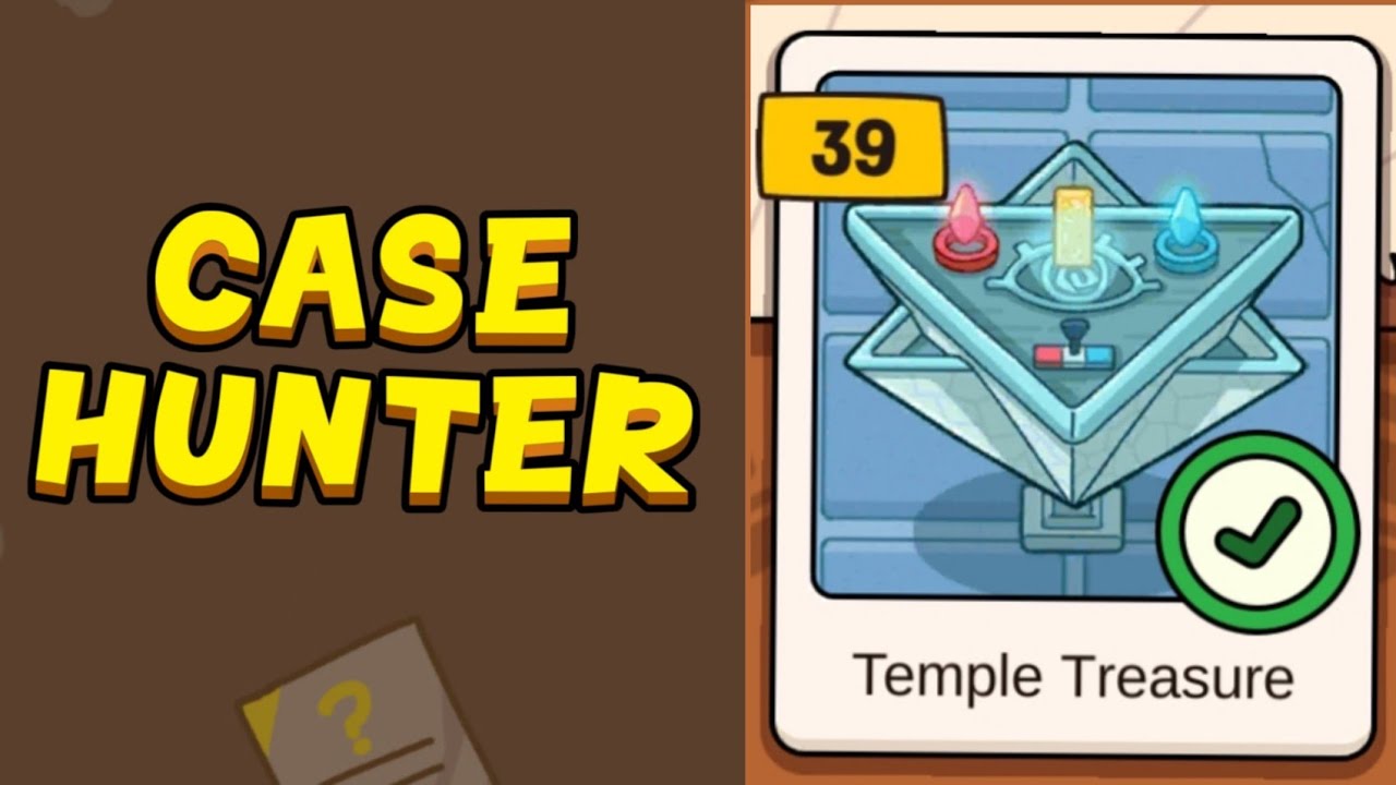 Case Hunter-Can you solve it? - Level 39 Temple Treasure Solution