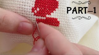 Yeni̇ Başlayanlar İçi̇n Etami̇n Seccade İşleme Kanavi̇ce Seccade İşleme Hand Embroidery Part-1