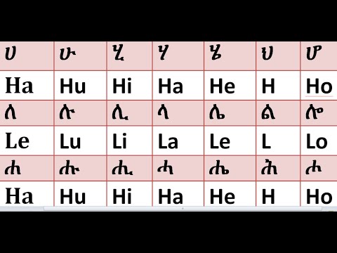 ሙሉ የአማርኛ ፊደሎችን በእንግሊዘኛ ማወቅ በ 50 ደቂቃ ብቻ Learn Full Amharic Alphabetswith English Letters In50 Minute