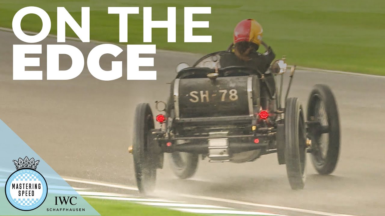 Epic pre-war wet car control in sliding lap | Goodwood 78th Members' Meeting