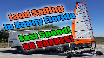 Fast Speed, NO BRAKES! Blokart Land Sailing In Florida
