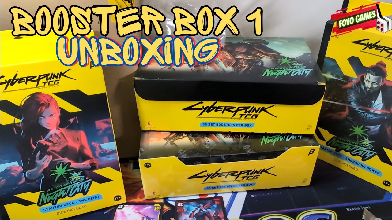 Cyberpunk TCG - Booster Box 1 | UnBoxing - YouTube