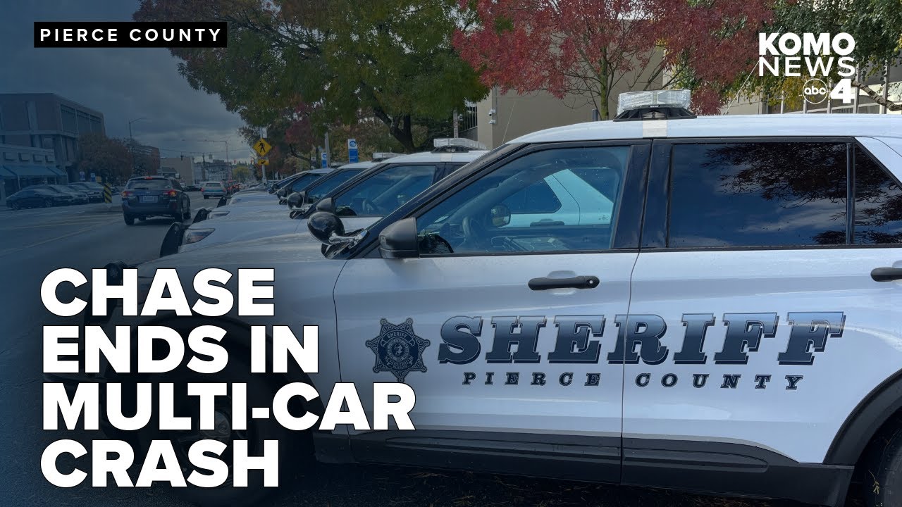 Pierce County chase ends with multi-car crash, suspect arrested near ...