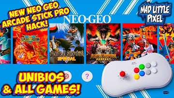 Awesome NEW SNK Neo Geo Arcade Stick Pro Hack! Unibios 4.0 & All The Games! HyloStick PRO