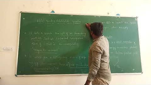 Relativistic quantum mechanics class 1