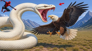 Heroic rescue team saves lone eagle from deadly giant python
