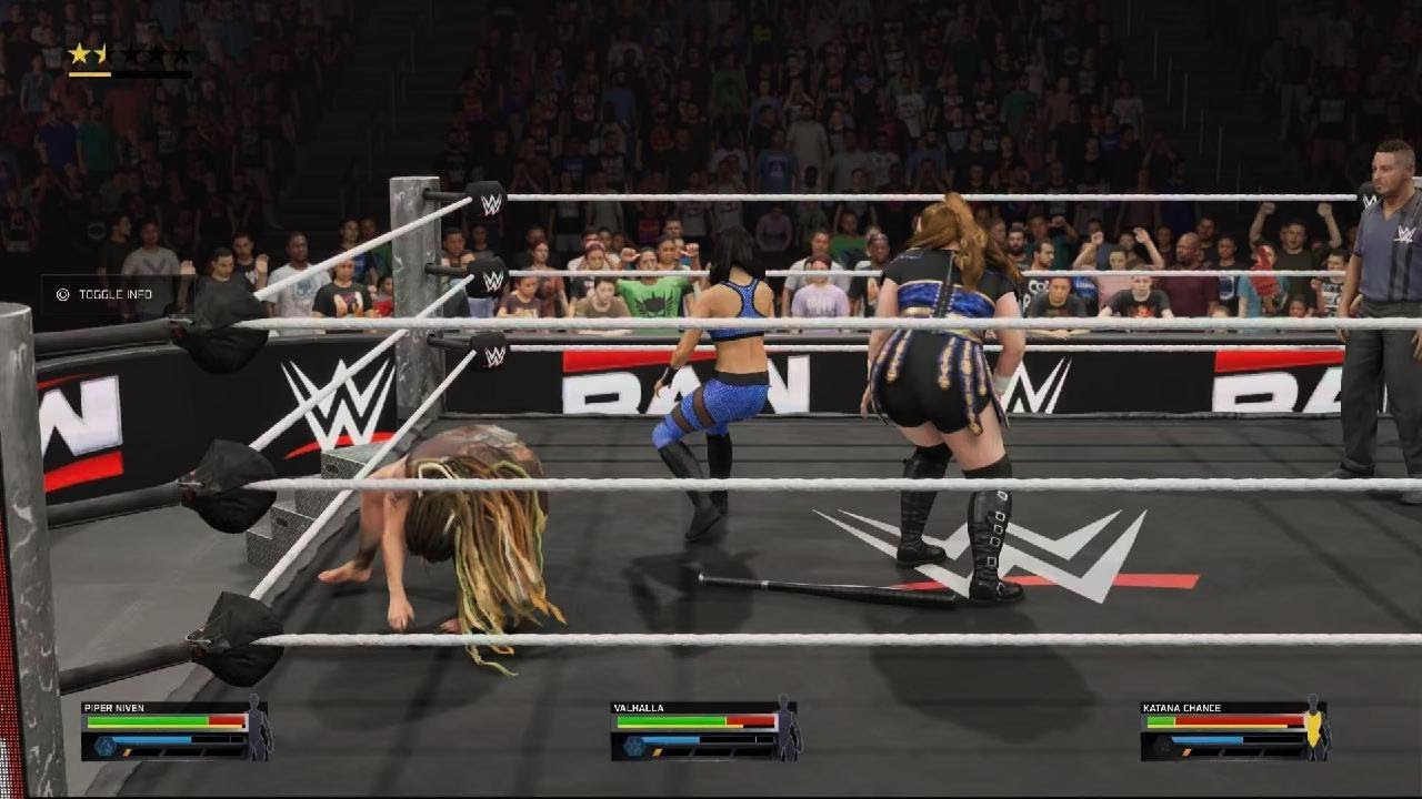 Piper Niven vs Valhalla vs Katana Chance royal rumble qual