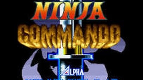 Ninja Commando-1 Credit Game Actual Hardware
