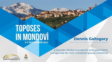 D. Gaitsgory - 2-Fourier-Mukai transform and geometric Langlands for non-constant group-schemes (1)