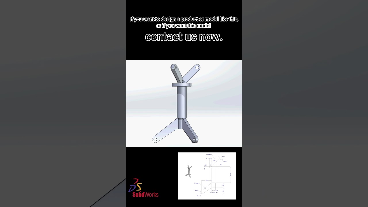 Basic 3d model animation. #3dmodeling #solidworks #3dprinting #mechanicaldesign #fiverr