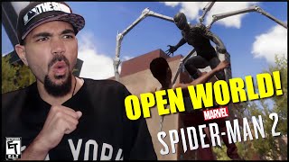 SPIDER-MAN 2 - OPEN WORLD GAMEPLAY Trailer REACTION!