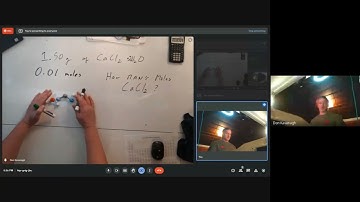 Calculating the moles of a hyrated compound CaCl2 2H20