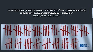 Procesuiranje ratnih zločina u zemljama bivše Jugoslavije – dvadesetogodišnji pregled, Prvi deo