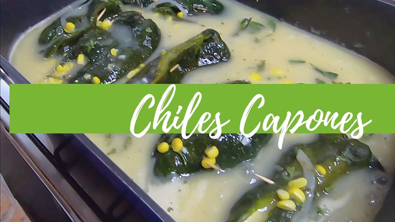 CHILES CAPONES.  RECETA DE LA ABUELA.