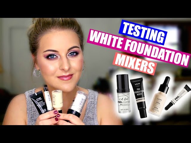 HOW TO LIGHTEN ANY FOUNDATION or CONCEALER // WHITE FOUNDATION