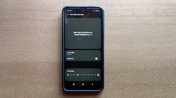 How To Adjust Font Size In Samsung A20S | A Series