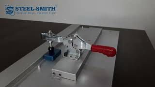 Toggle Clamp- Horizontal Hold Down Action | Safe Series U Bar | Flanged Base - Steel-Smith