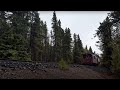 BEAUTIFUL Leadville Train Running Through The Forest With Clouds!