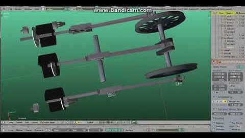 Blender for Trainz steam 3 cylinder animation