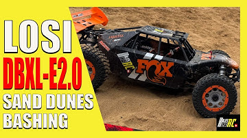HUGE RC CAR SAND BASH - LOSI DBXL-E 2.0
