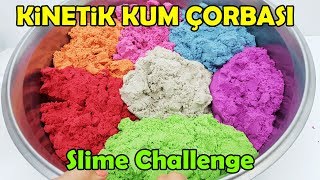 Kinetik Kum Çorbası Eğlenceli Slime Challenge Videosu