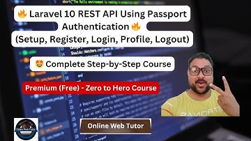 🔥🤩 Step-by-Step Laravel 10 REST API Using Passport Authentication | Laravel API Development Tutorial