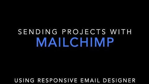 Send Email with MailChimp