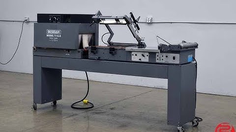 Beseler T14-8 Shrink Wrap System with Magnetic Hold Down and Power Take Away Conveyor