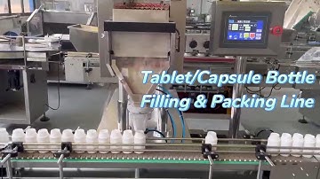 Tablet/Pill/Capsule Bottle Filling Packing Line FULL VIEW