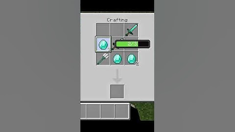 Minecraft me Craft a Trident sword #minecraft #mcpe #shorts
