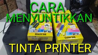 Cara Mengisi Ulang Menyuntik Tinta Cartridge Printer Canon IP2770 MP280 MP237 MP250