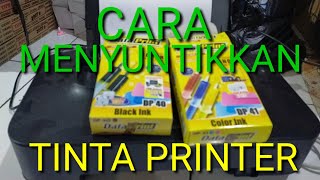 TUTORIAL CARA REFILL ATAU ISI ULANG CATRIDGE 810 HITAM CANON MP287