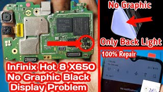 Infinix Hot 8 X650 Black Display Repair